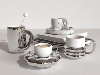 杯具组合3D模型下载